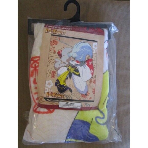 New Soft Sesshomaru Plush Throw Gift Fleece Blanket Inuyasha Anime Manga Demon - Picture 3 of 3